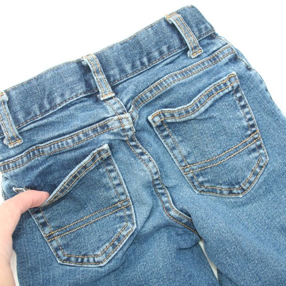 BOYS 7 SLIM WAIST BLUE JEANS RELAXED FIT NICE CONDITION POCKETS ADJUSTABLE WAIST - Picture 14 of 16